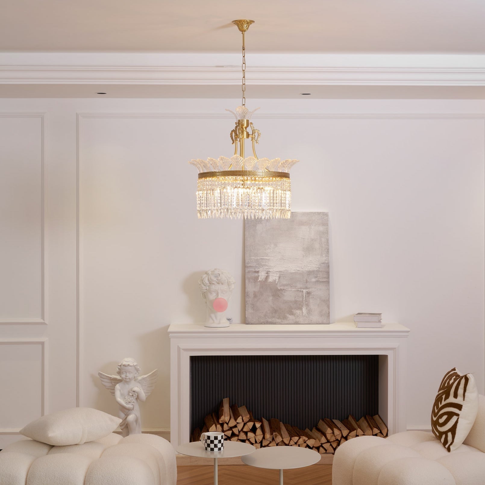 Candelabro Miles Chandelier in Stile Impero Francese di Lusso per Fattoria