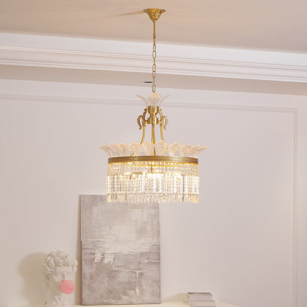 Candelabro Miles Chandelier in Stile Impero Francese di Lusso per Fattoria