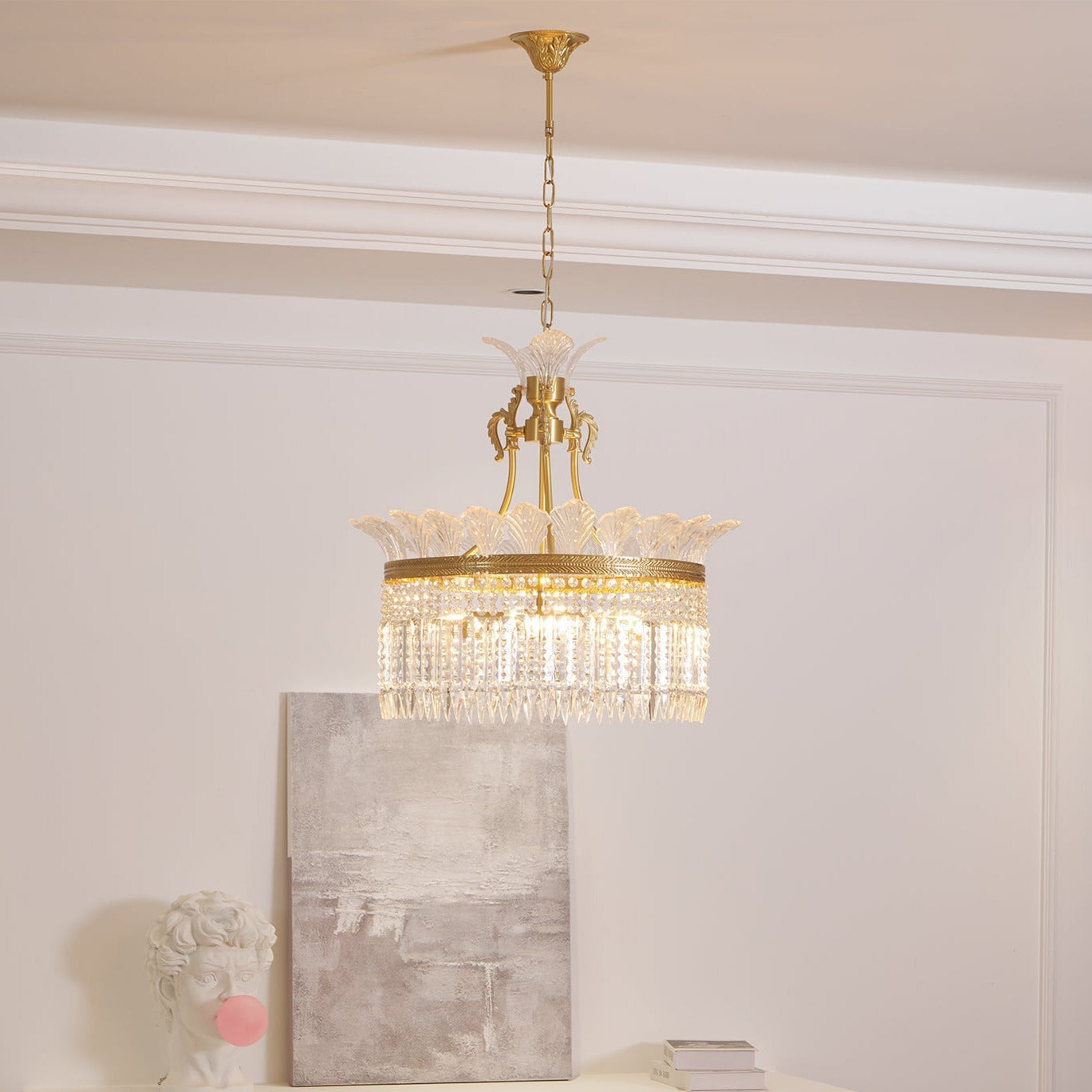 Candelabro Miles Chandelier in Stile Impero Francese di Lusso per Fattoria