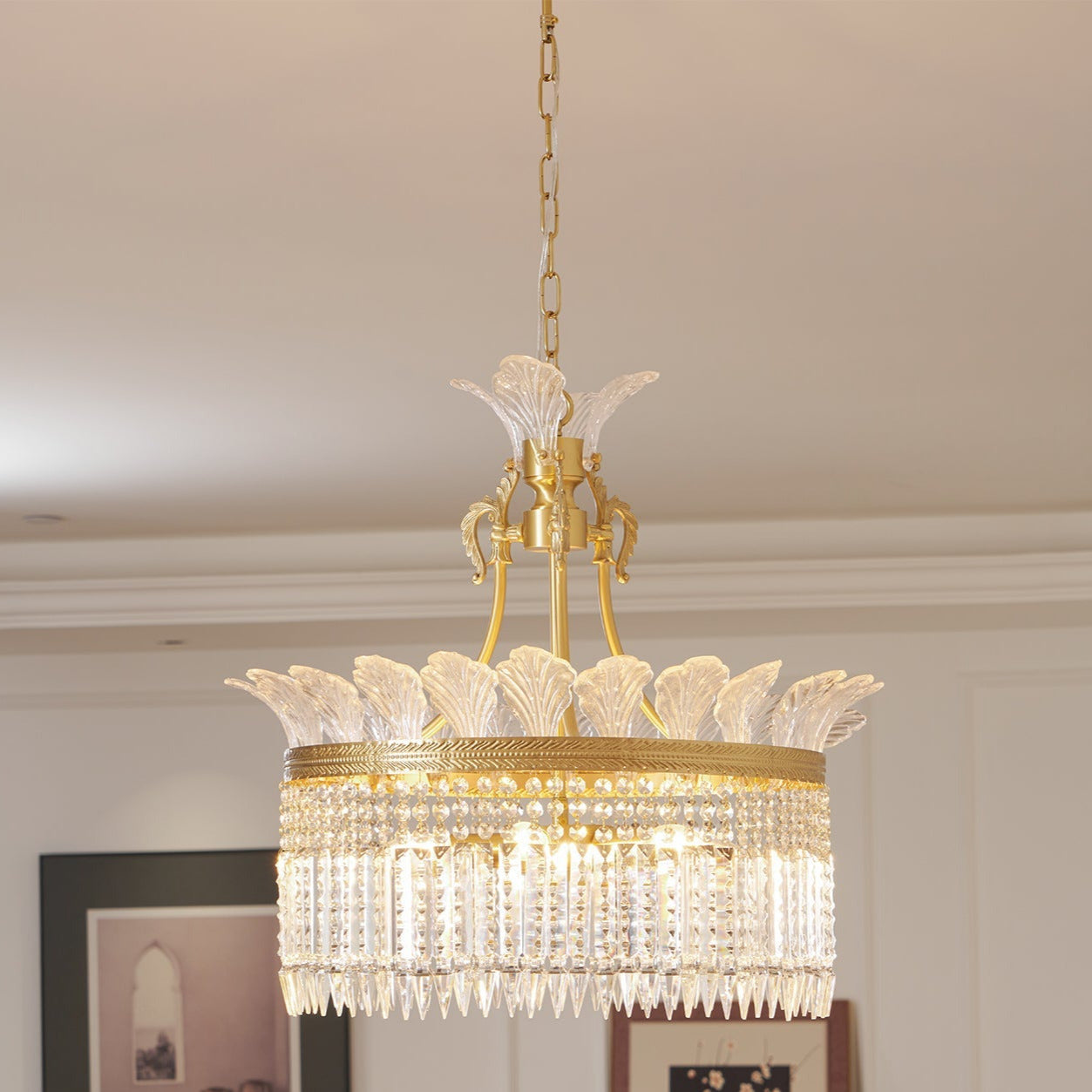 Candelabro Miles Chandelier in Stile Impero Francese di Lusso per Fattoria
