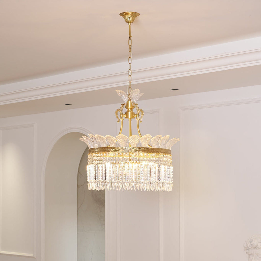 Candelabro Miles Chandelier in Stile Impero Francese di Lusso per Fattoria