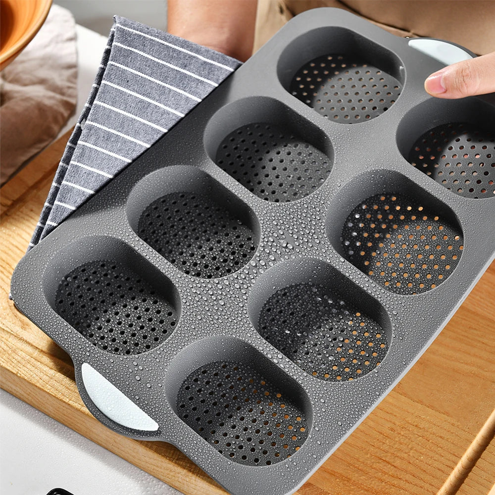 Stampo per Baguette in Silicone con Rivestimento Antiaderente – Stampo Flessibile per Pane