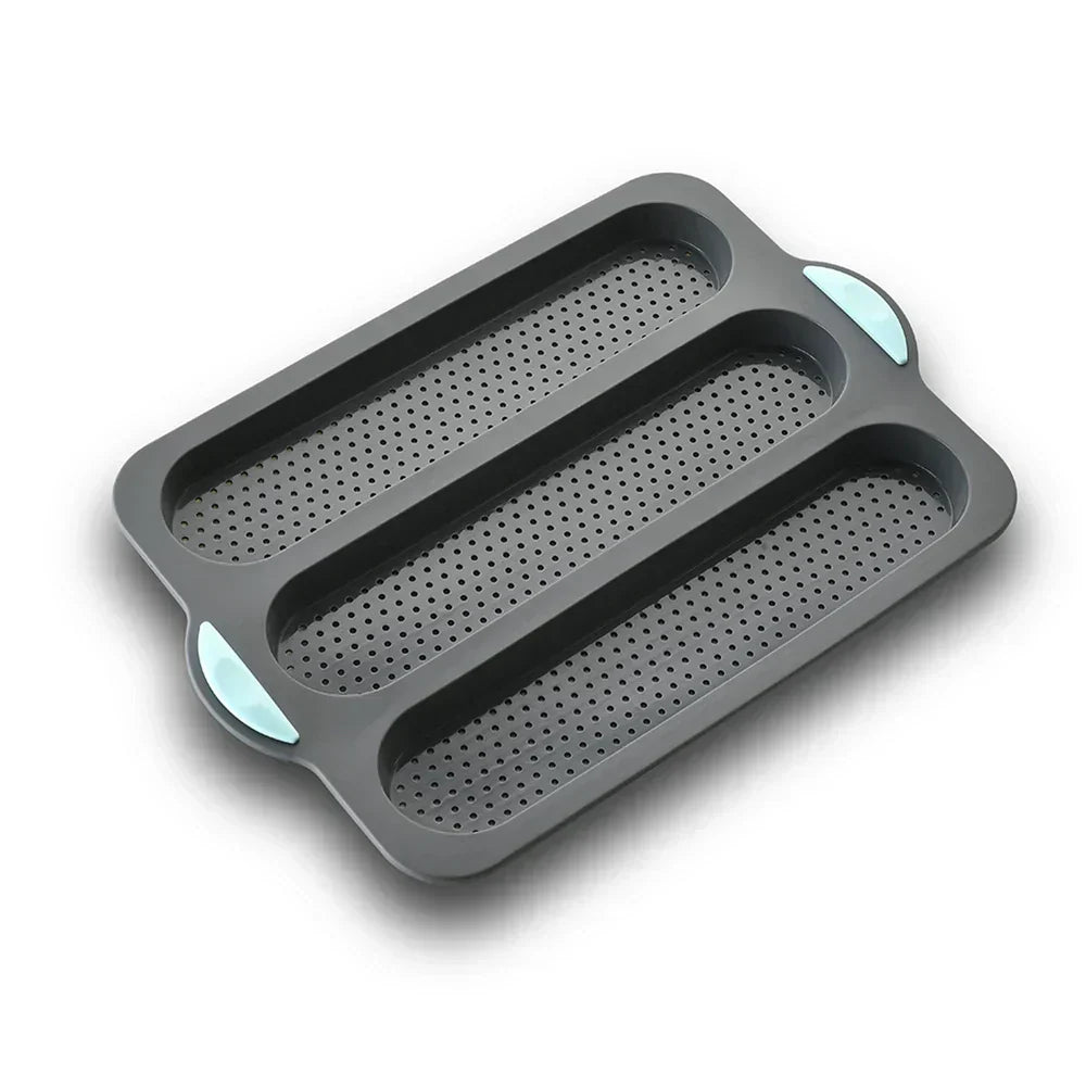 Stampo per Baguette in Silicone con Rivestimento Antiaderente – Stampo Flessibile per Pane