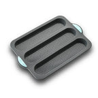 Stampo per Baguette in Silicone con Rivestimento Antiaderente – Stampo Flessibile per Pane