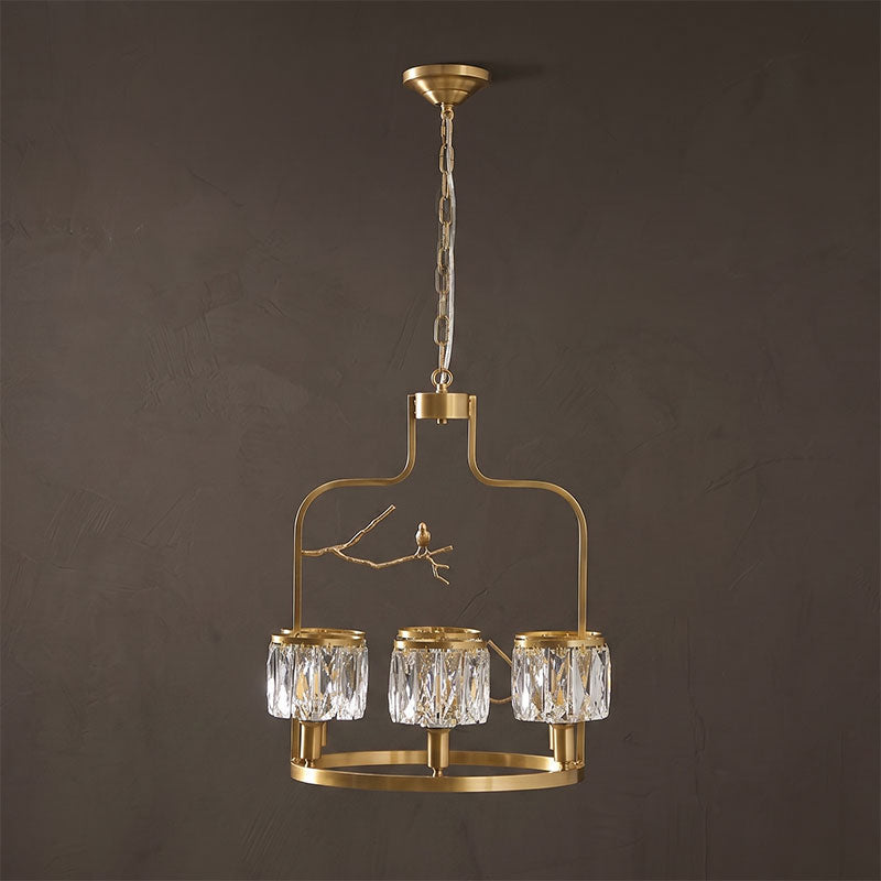 Lampadario Crystal Bird