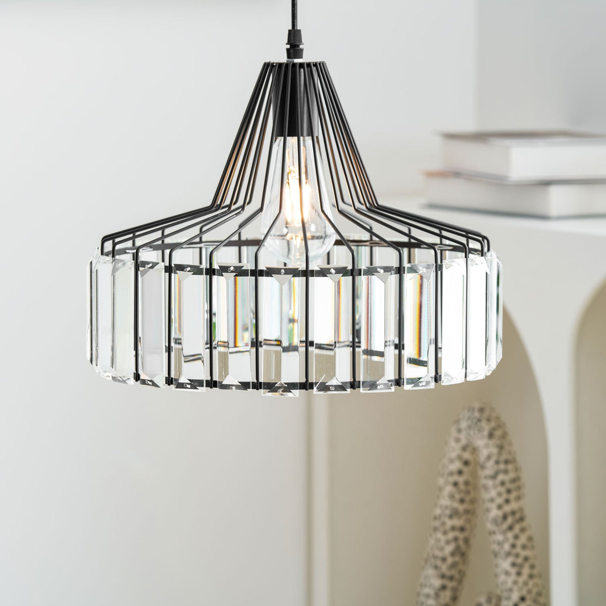 Lampada a sospensione Crystal Drum