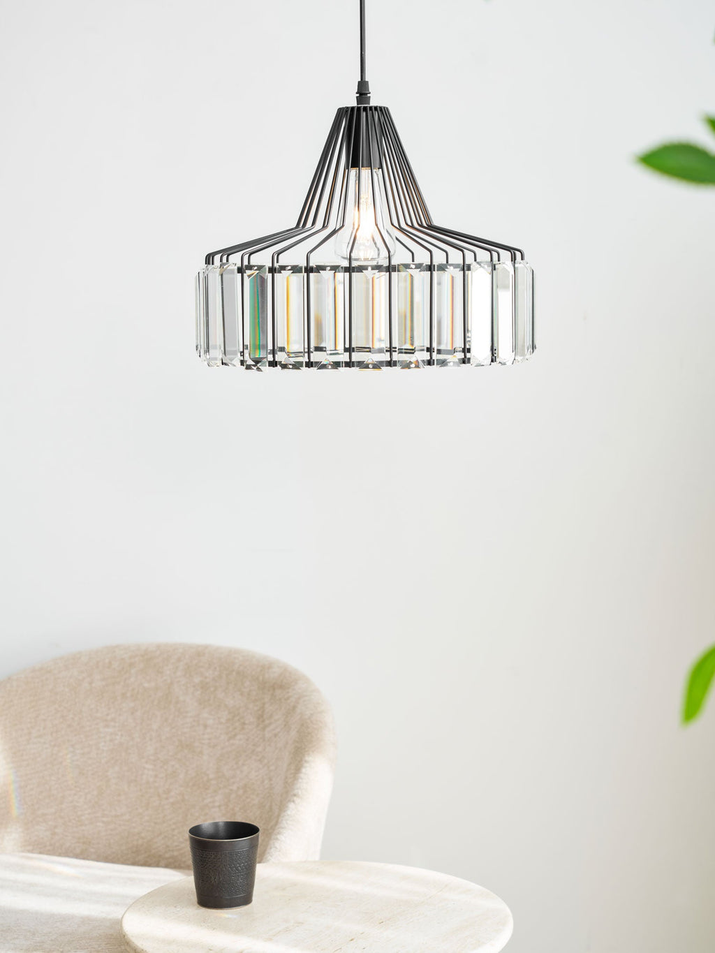 Lampada a sospensione Crystal Drum