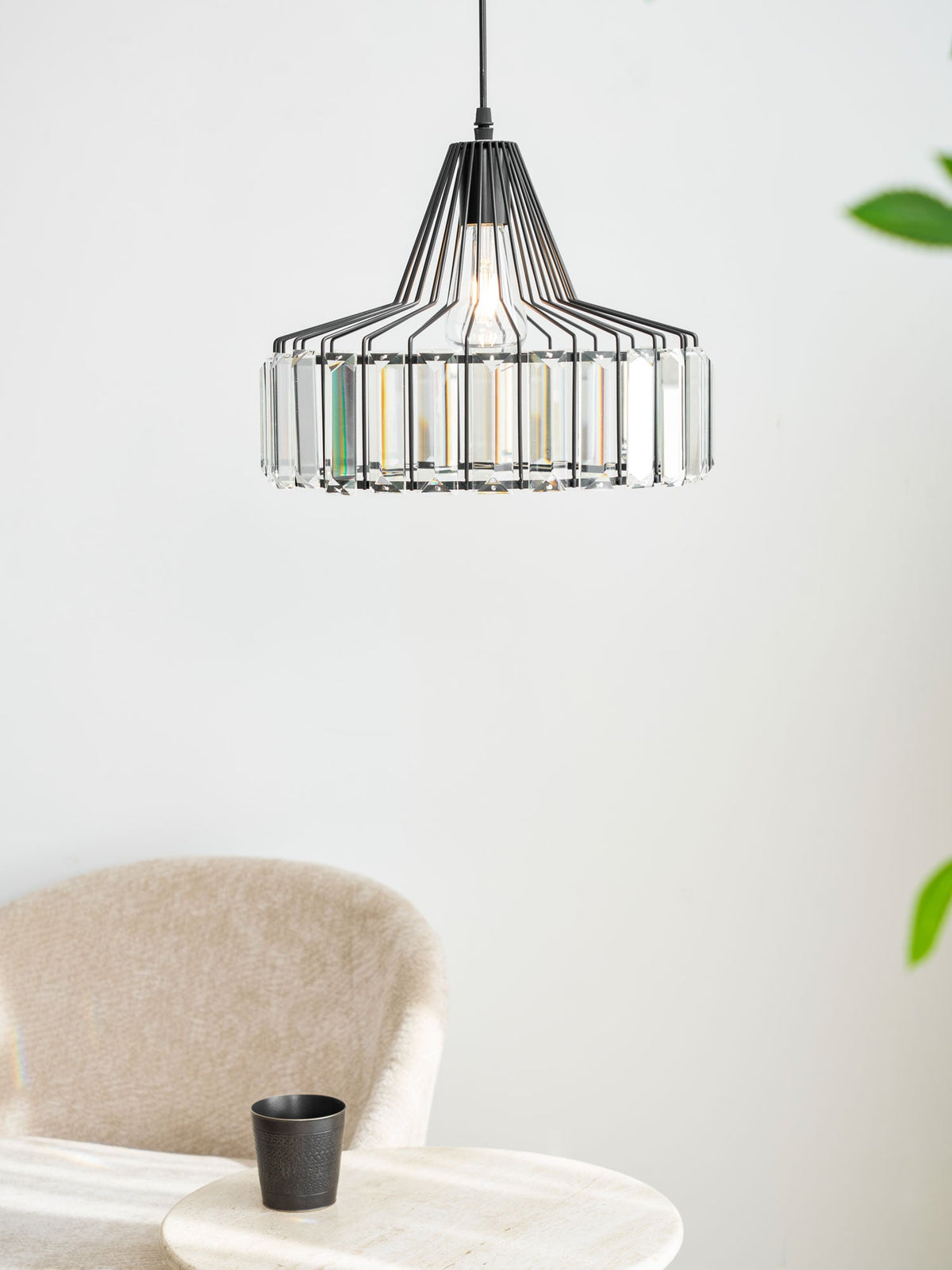 Lampada a sospensione Crystal Drum