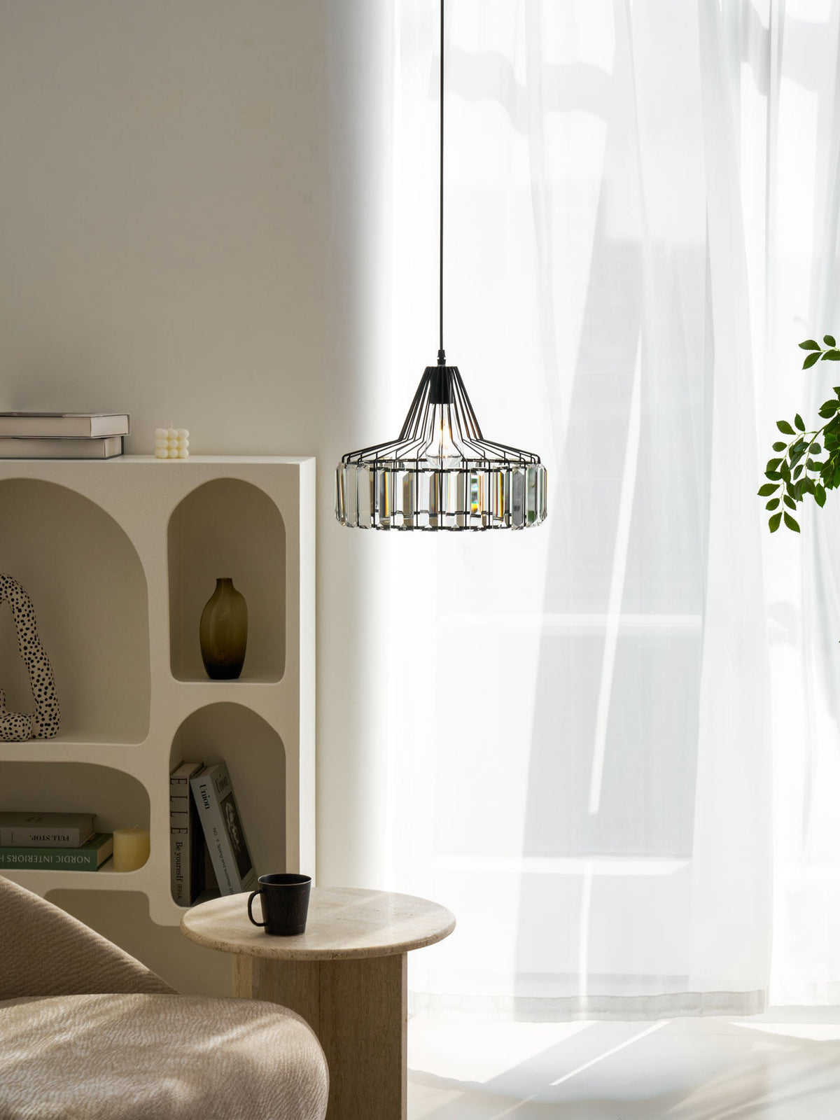 Lampada a sospensione Crystal Drum