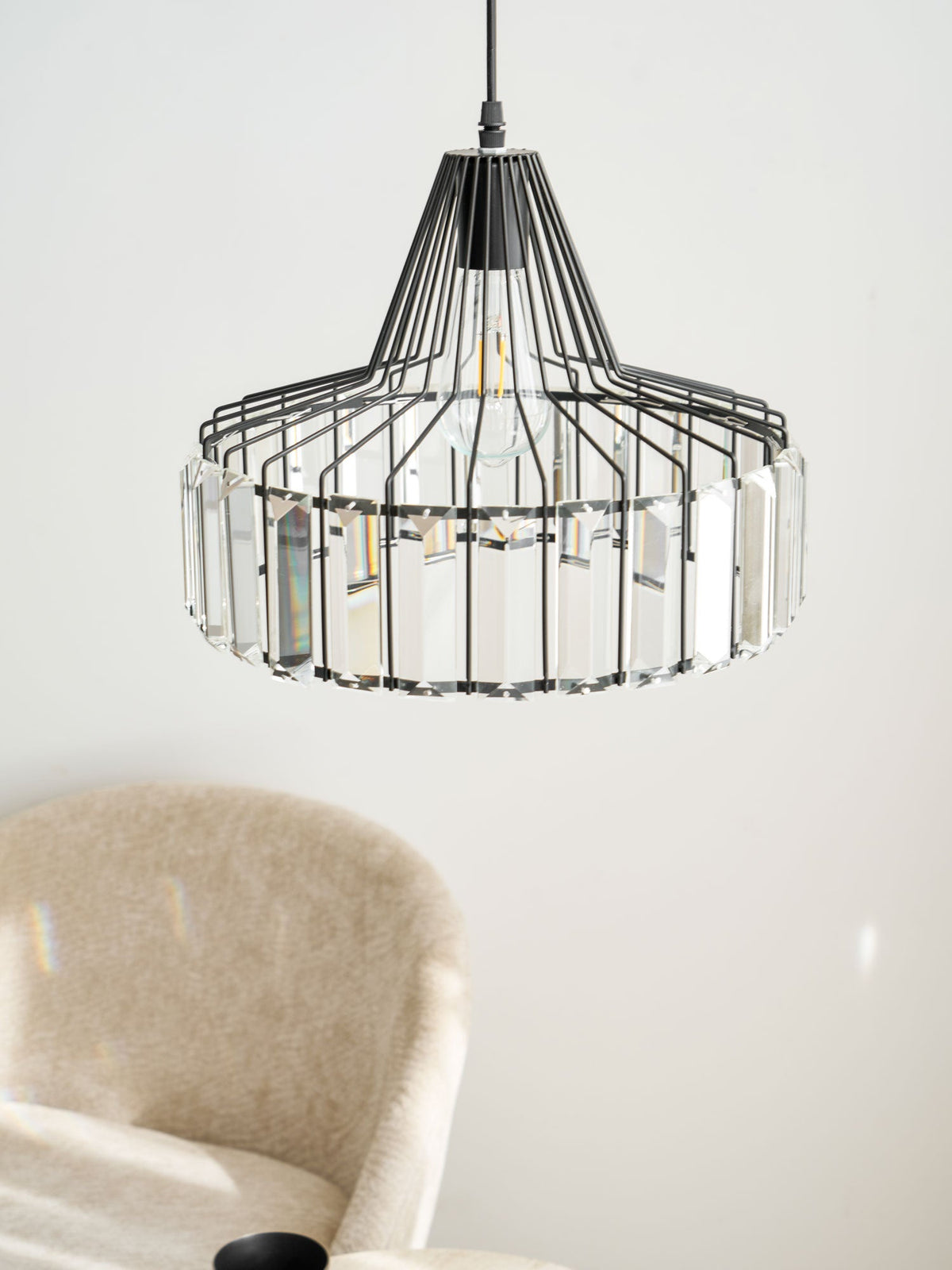 Lampada a sospensione Crystal Drum