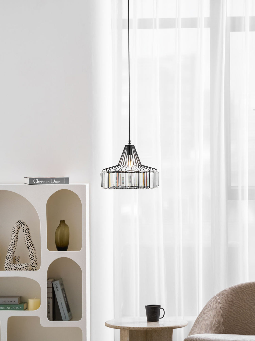 Lampada a sospensione Crystal Drum