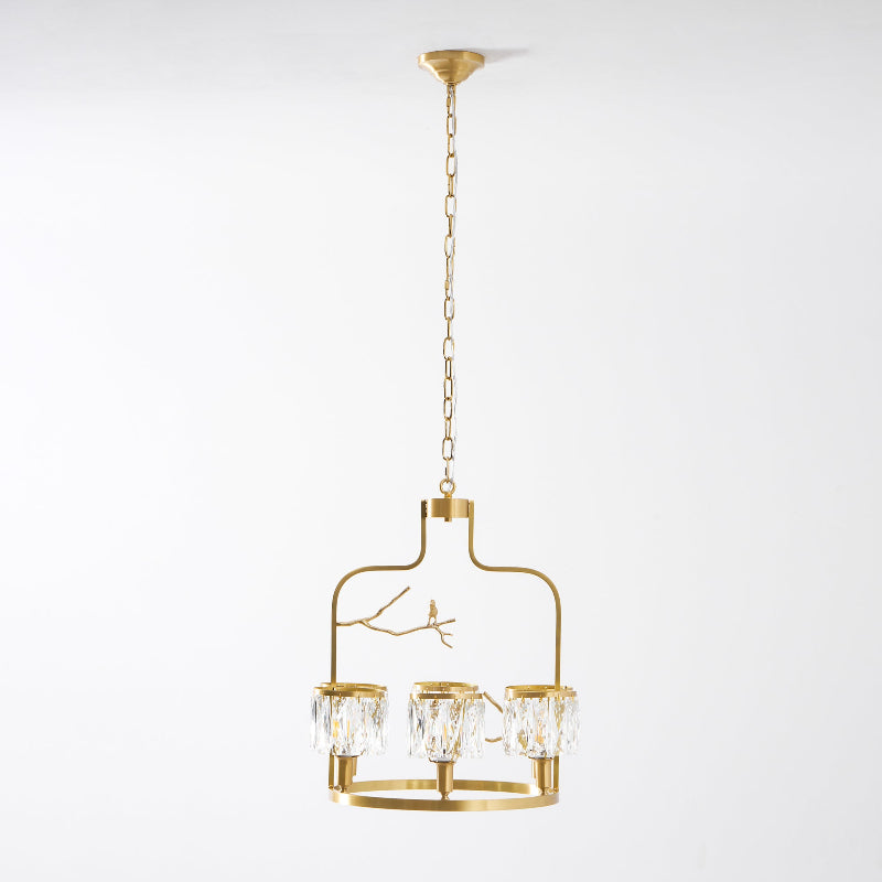 Lampadario Crystal Bird