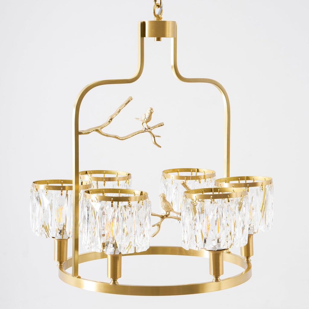 Lampadario Crystal Bird