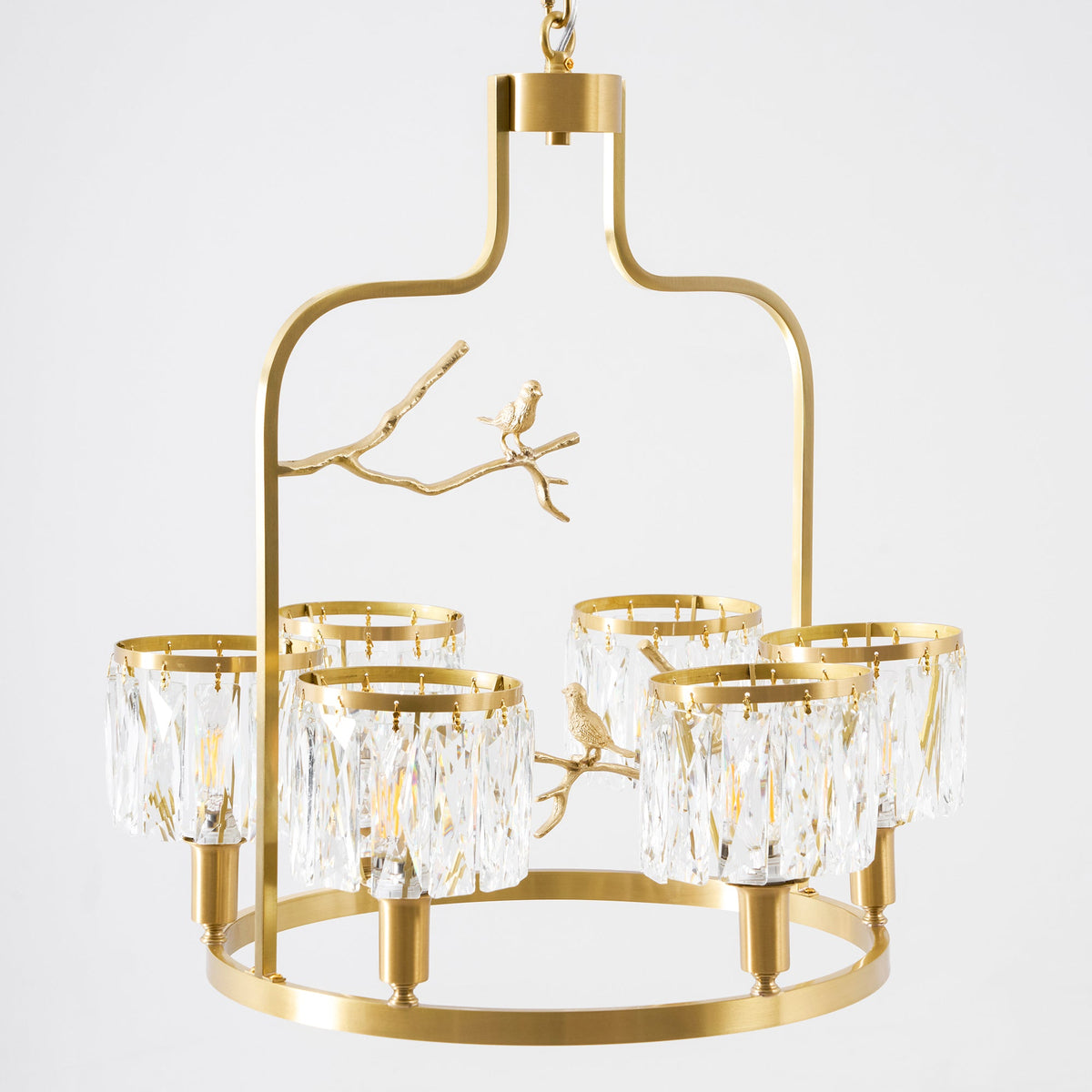 Lampadario Crystal Bird