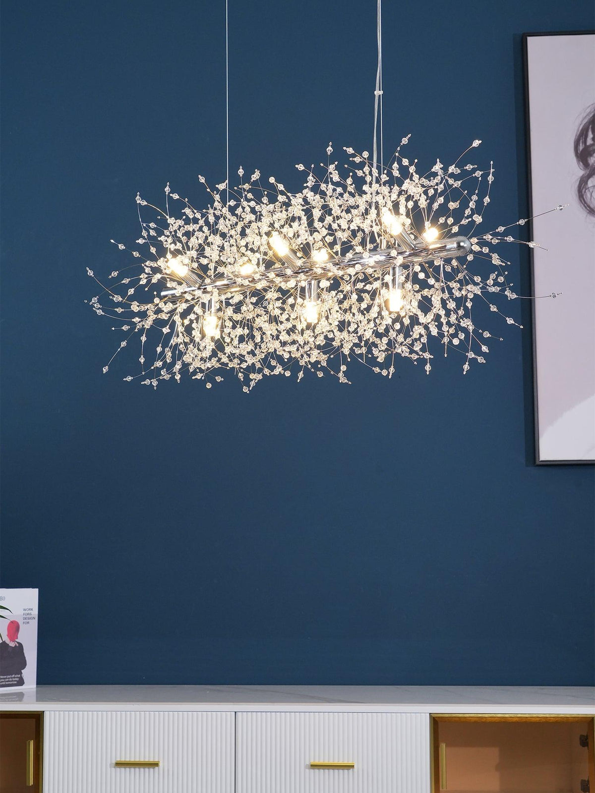 Lampadario Cristallo Dente di Leone