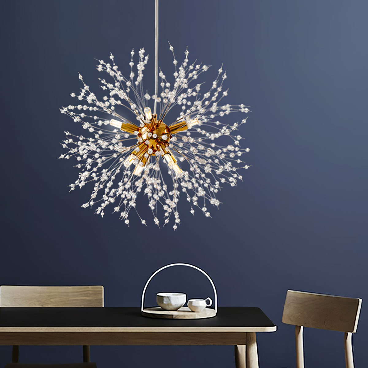 Lampadario Cristallo Dente di Leone