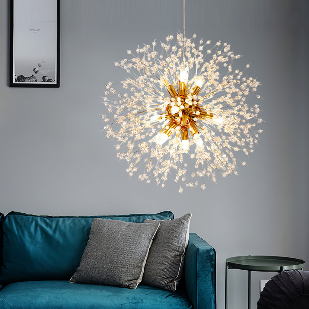 Lampadario Cristallo Dente di Leone