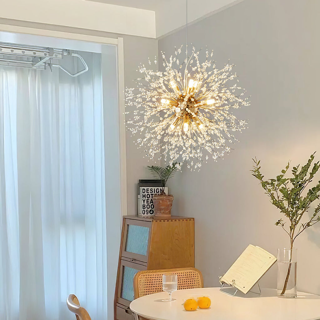 Lampadario Cristallo Dente di Leone
