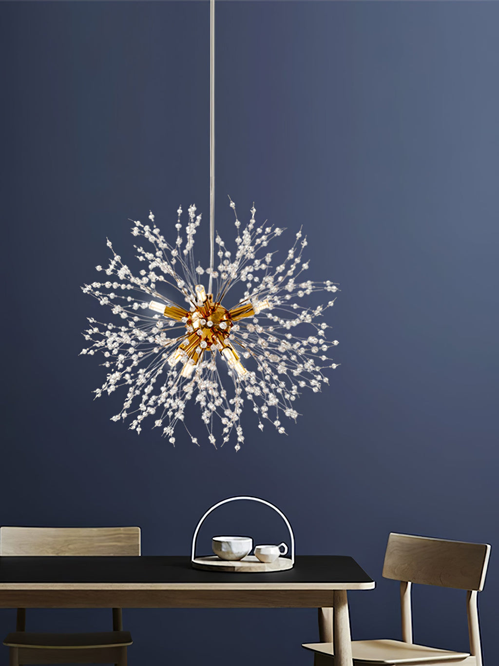 Lampadario Cristallo Dente di Leone