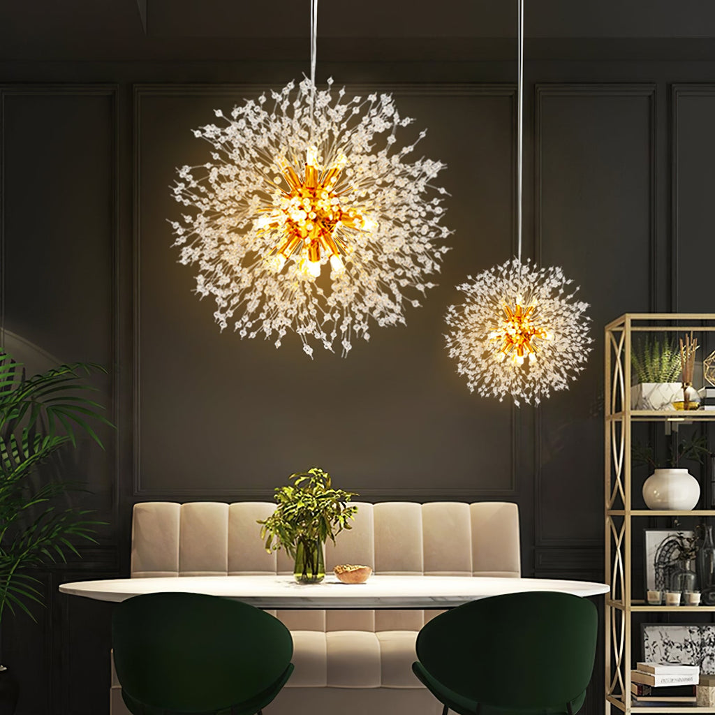 Lampadario Cristallo Dente di Leone
