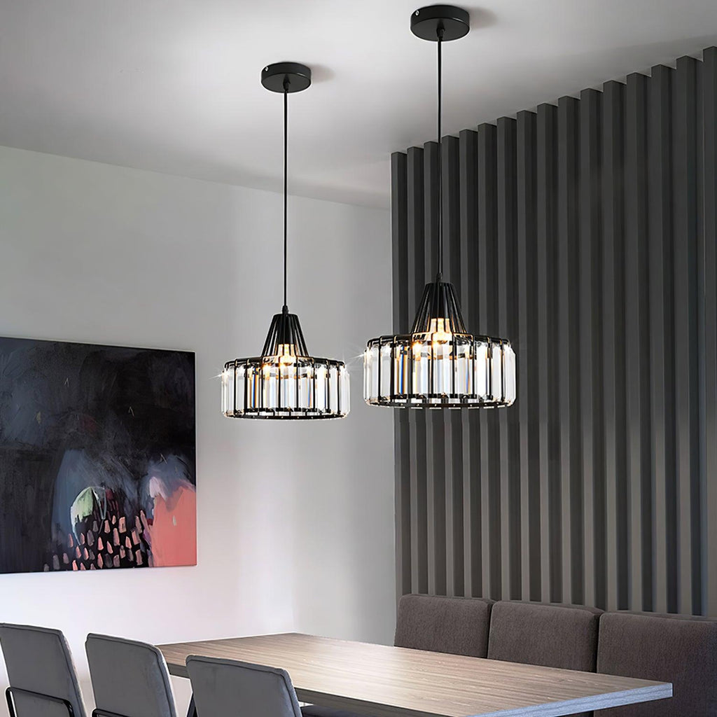 Lampada a sospensione Crystal Drum