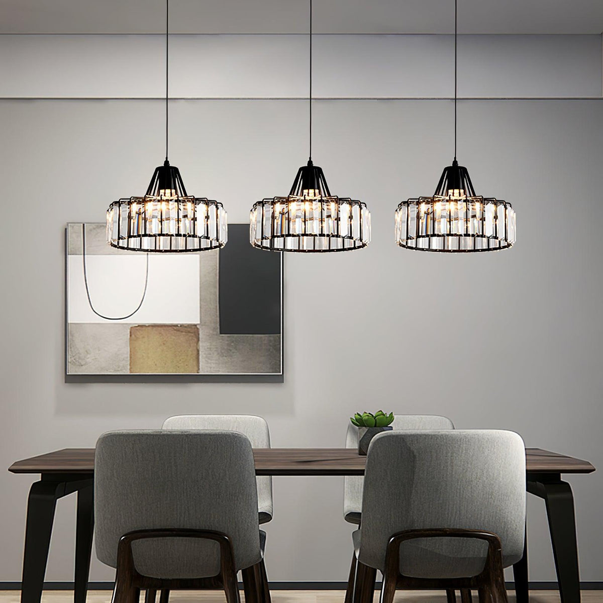 Lampada a sospensione Crystal Drum