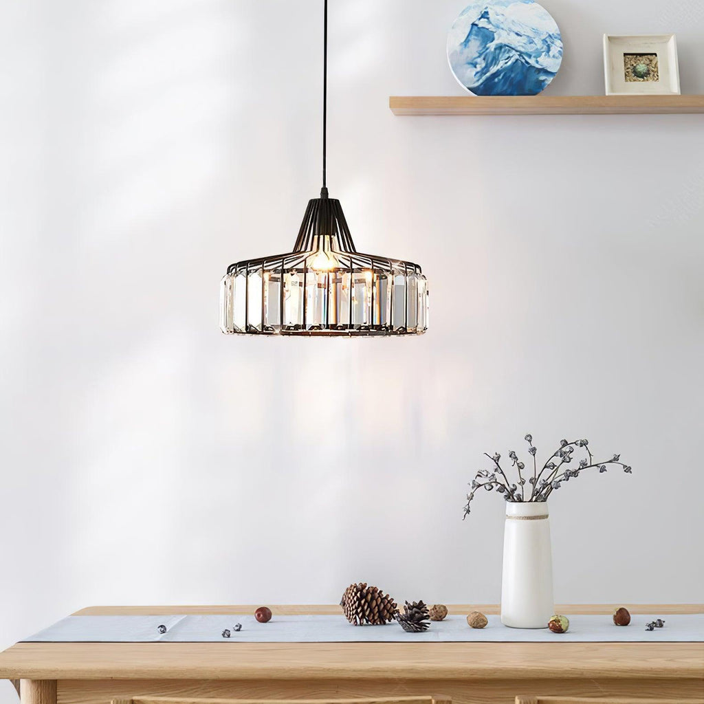 Lampada a sospensione Crystal Drum