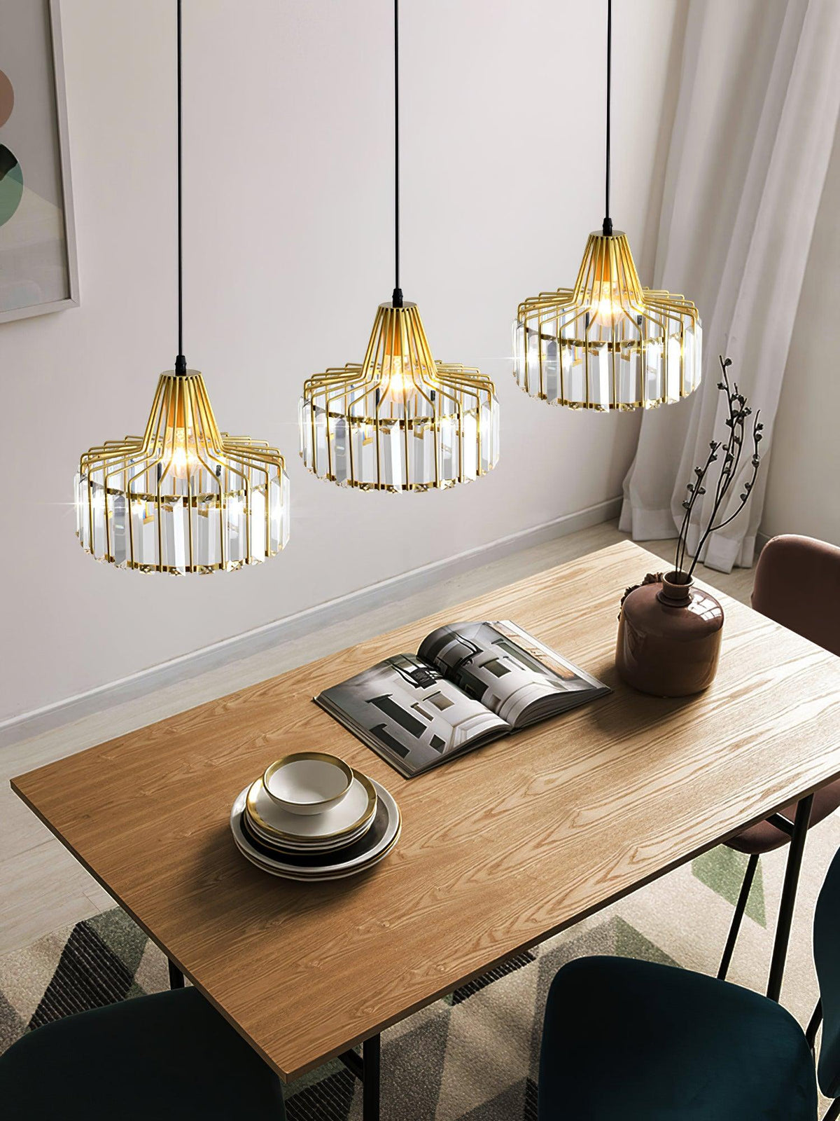 Lampada a sospensione Crystal Drum