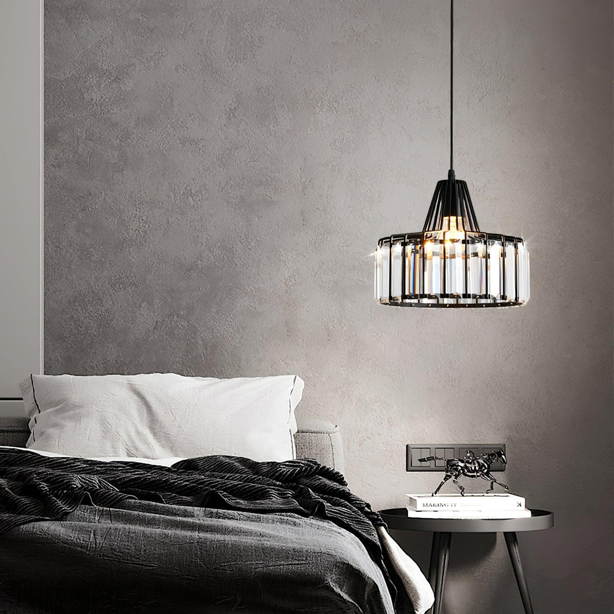 Lampada a sospensione Crystal Drum