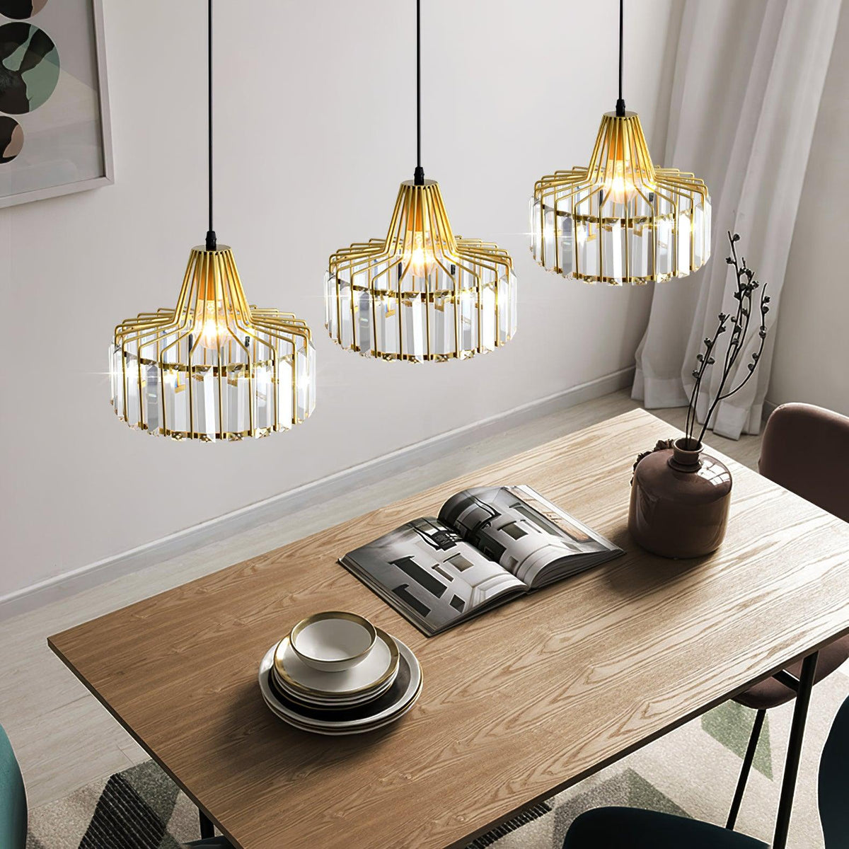 Lampada a sospensione Crystal Drum