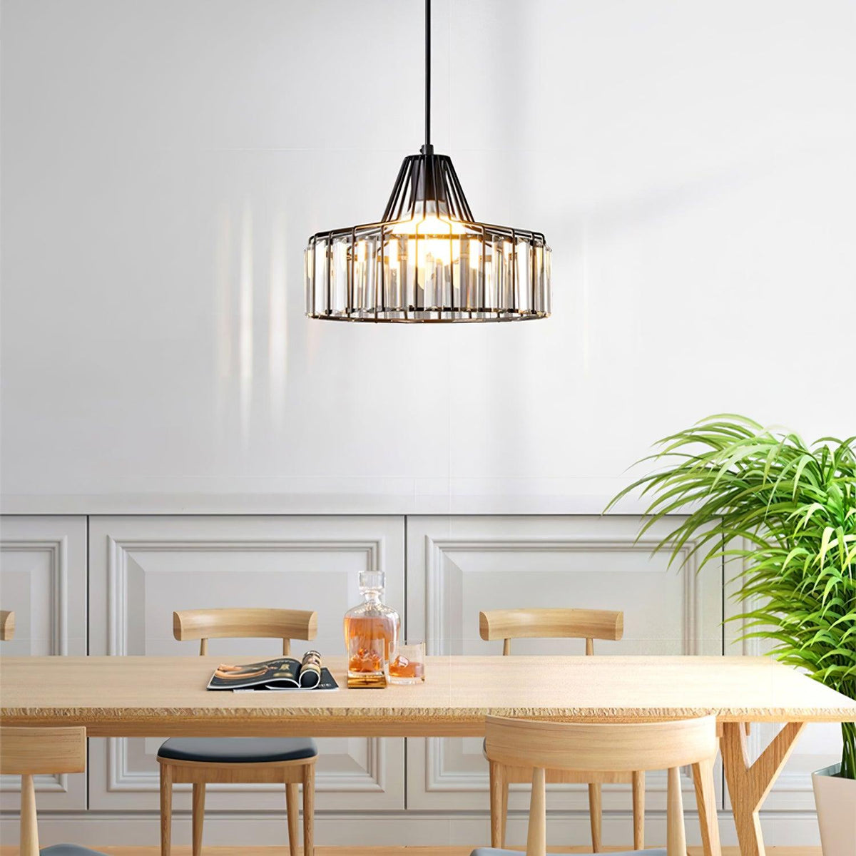 Lampada a sospensione Crystal Drum