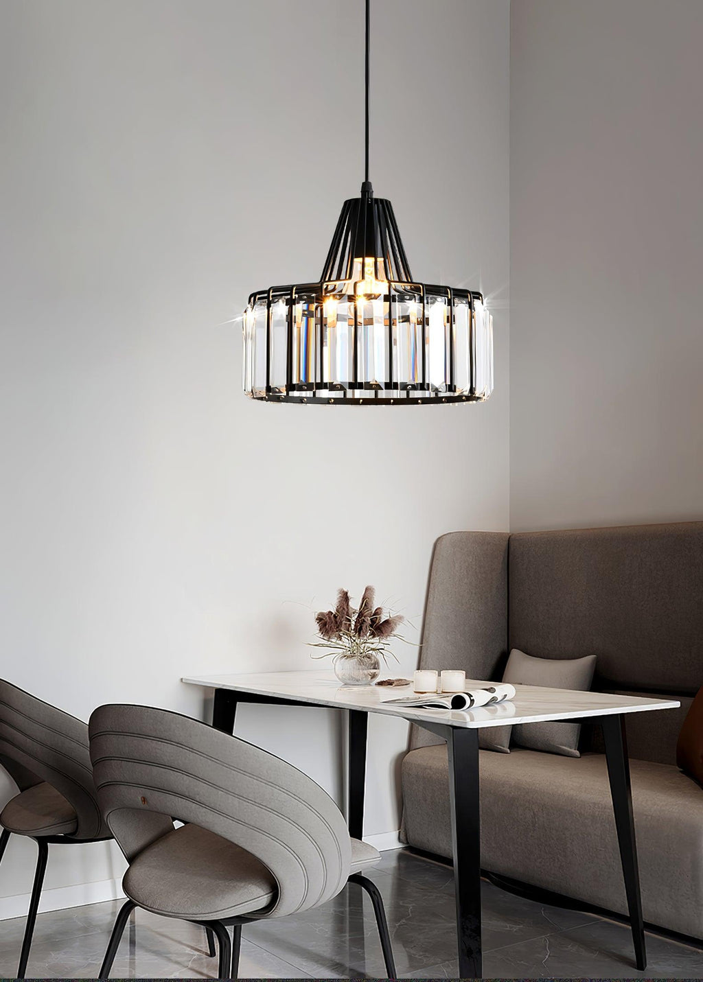 Lampada a sospensione Crystal Drum