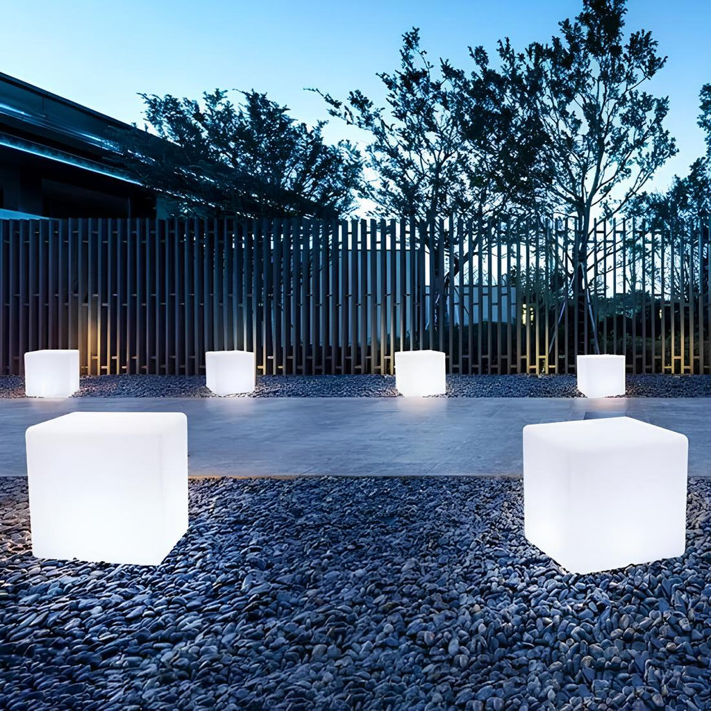 CubeAura Light - Lampada da giardino cubica e creativa