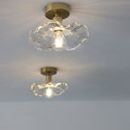 Cullivan Lampada da soffitto – Vetro – Verde – Ø 30 cm – Charme vintage per soggiorno e camera da letto