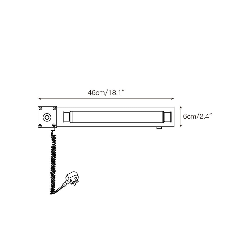 Lampada da Parete Cutshall Plug-in