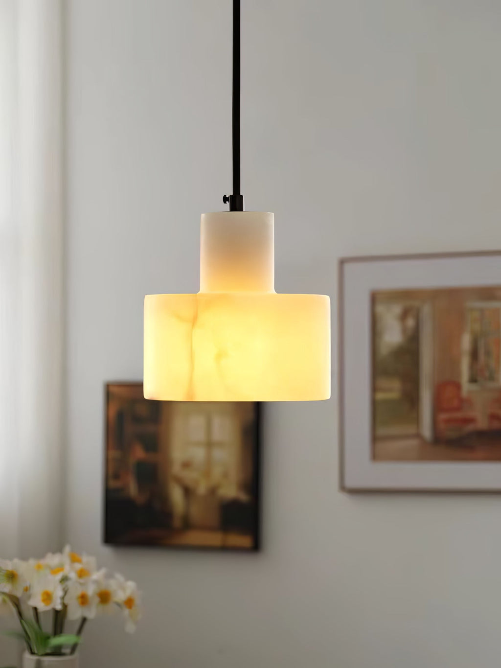 Lampada a Sospensione Cyls in Alabastro