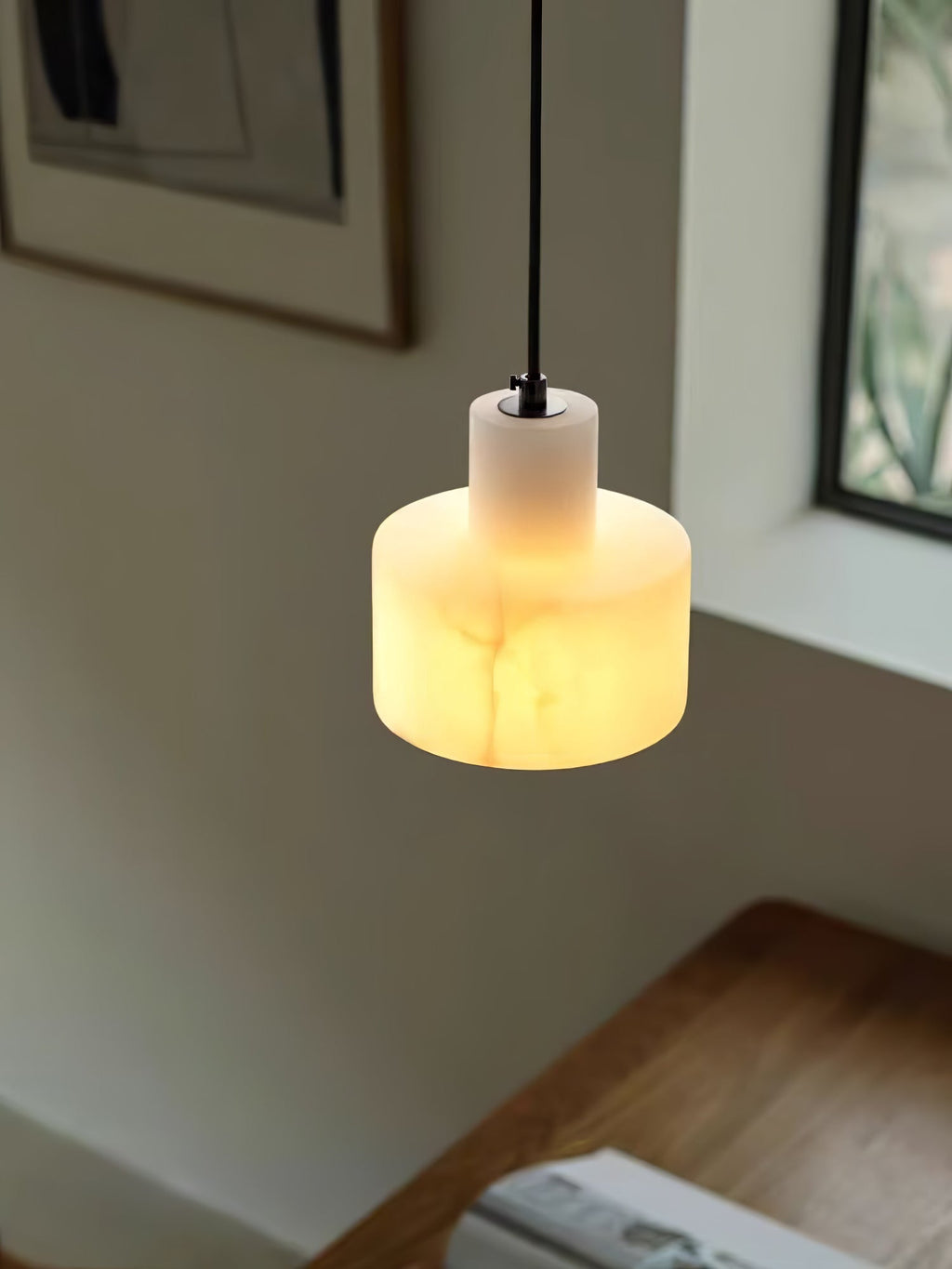 Lampada a Sospensione Cyls in Alabastro