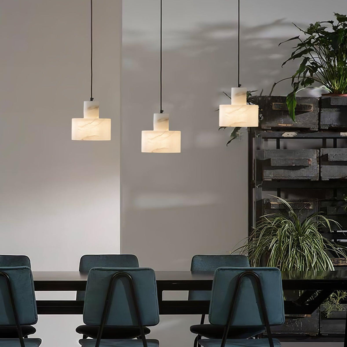 Lampada a Sospensione Cyls in Alabastro