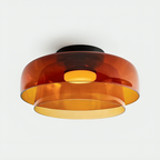 Lampada a Sospensione in Vetro Stratificato Nordic Bauhaus