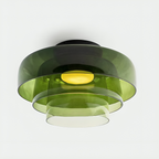 Lampada a Sospensione in Vetro Stratificato Nordic Bauhaus