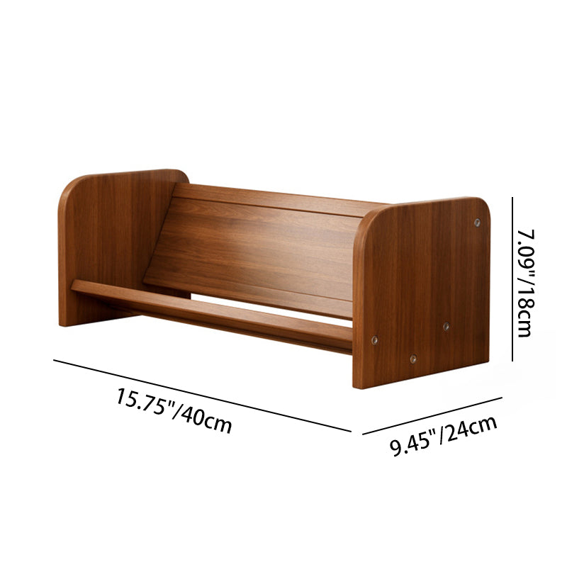 Mensola in Fibra di Legno di Bambù a Densità Media - Rettangolare - Contemporanea Semplicità - 1 Ripiano per Studio