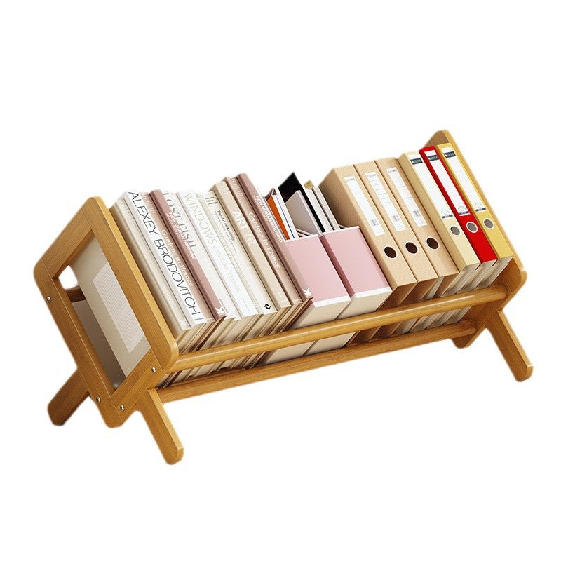 Libreria Modernista Minimalista a Rombo in Bambù Nan per Soggiorno
