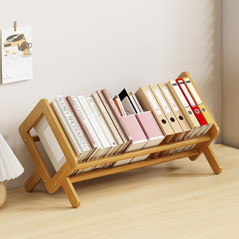 Libreria Modernista Minimalista a Rombo in Bambù Nan per Soggiorno