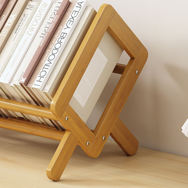 Libreria Modernista Minimalista a Rombo in Bambù Nan per Soggiorno