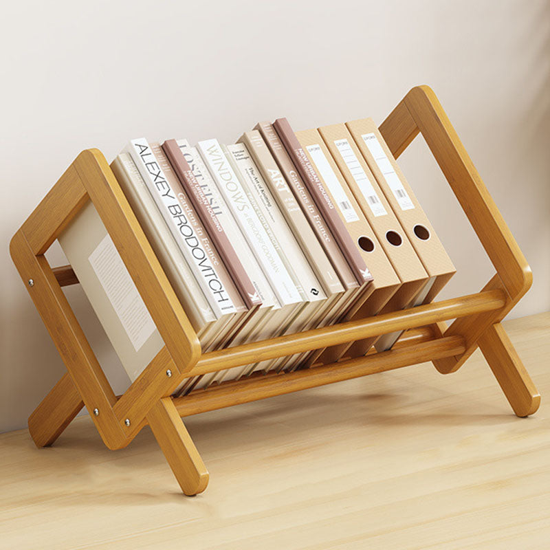 Libreria Modernista Minimalista a Rombo in Bambù Nan per Soggiorno