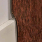 Panchina per Scarpe in Legno Massello Minimalista Moderna con Pelle PU a Due Ripiani per Soggiorno