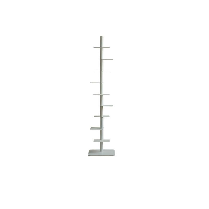 Moderna Libreria Invisibile in Acciaio al Carbonio a Spirale con 9 Ripiani, Scaffale da Esposizione per Angolo, Rack di Stoccaggio per Ufficio Casa