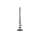 Moderna Libreria Invisibile in Acciaio al Carbonio a Spirale con 9 Ripiani, Scaffale da Esposizione per Angolo, Rack di Stoccaggio per Ufficio Casa