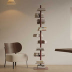 Moderna Libreria Invisibile in Acciaio al Carbonio a Spirale con 9 Ripiani, Scaffale da Esposizione per Angolo, Rack di Stoccaggio per Ufficio Casa