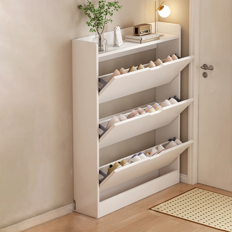 Moderno Minimalista Ultra-Sottile Armadietto Rettangolare Eco-Friendly in Legno Ingegnerizzato per Scarpe 2/3-Cabinet per Ingressi